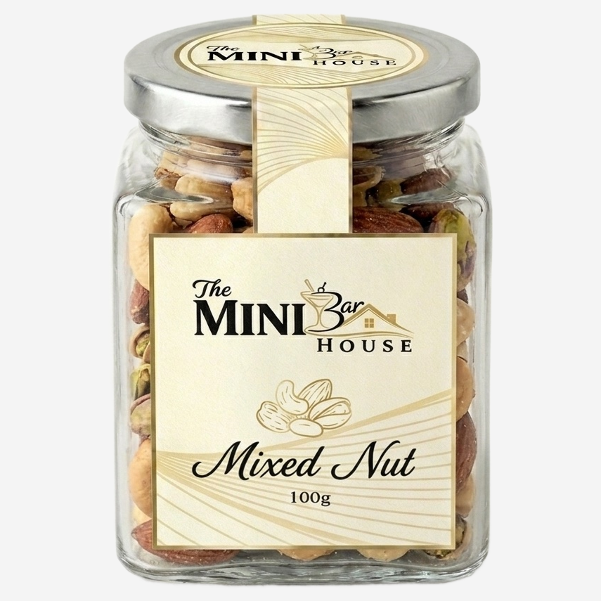Mixed Nuts Square Jar 100g