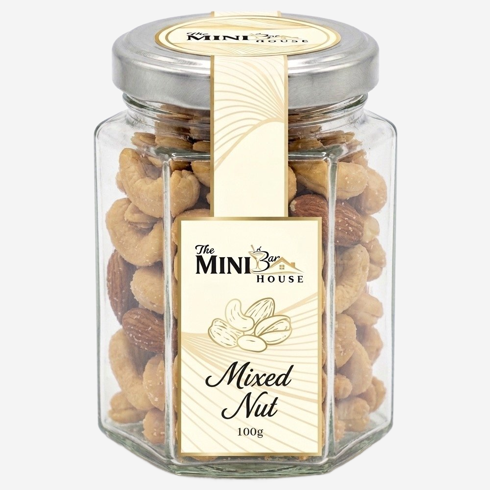 Mixed Nuts Hexagon Jar 100g